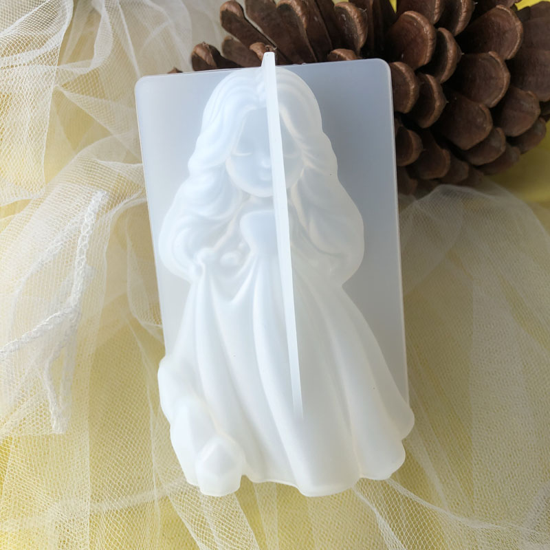 Soap Making Equipment For Beginners - 3d bonito princesa silicone vela molde