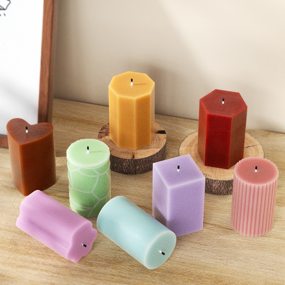 Soap Making Equipment For Beginners - Molde de silicone de coluna geométrica