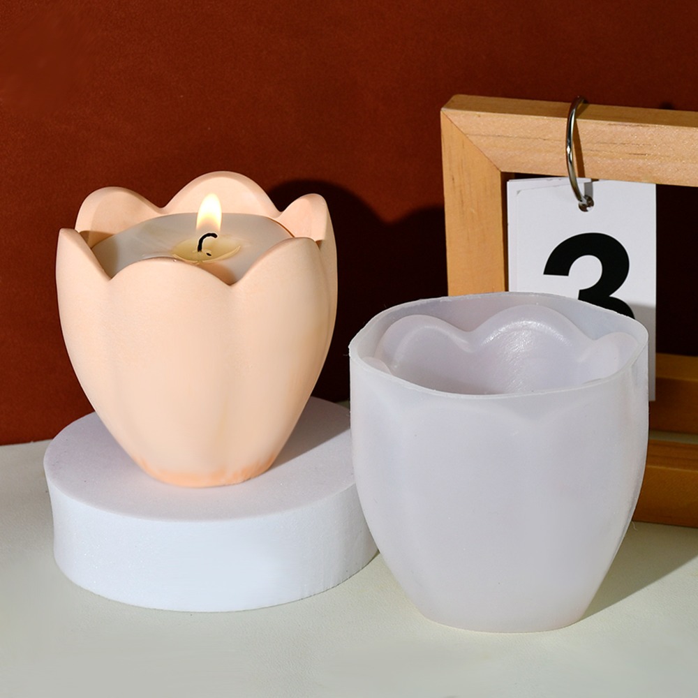 Suporte de vela de tulipa, mol - Soap Making Equipment For Beginners avaliação e preço