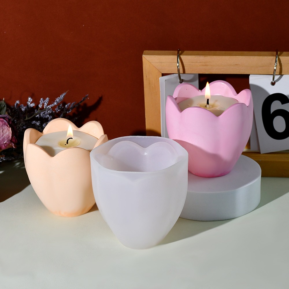 Suporte de vela de tulipa, mol - Soap Making Equipment For Beginners avaliação e preço