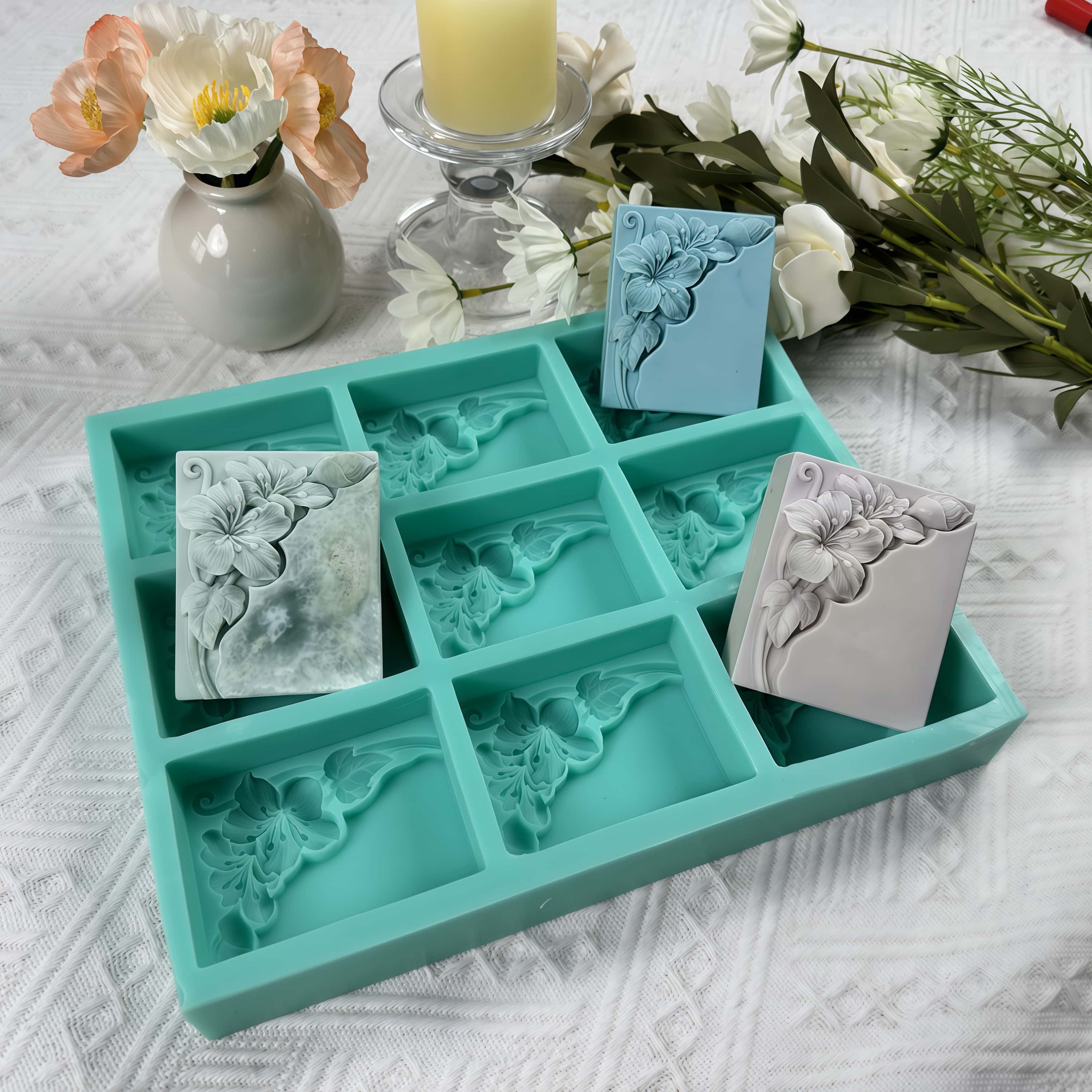Molde de sabão flor de tungstê - Soap Making Store avaliação e preço