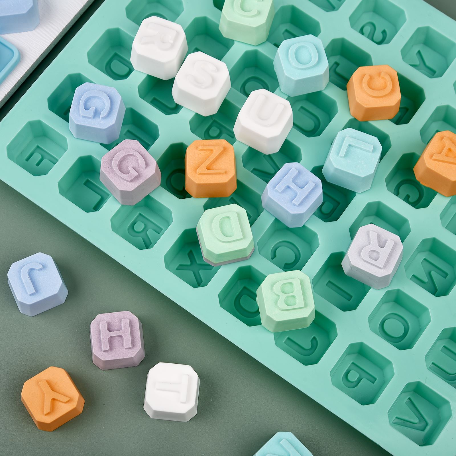 Molde de silicone com 48 letra - Soap Making Utensils avaliação e preço