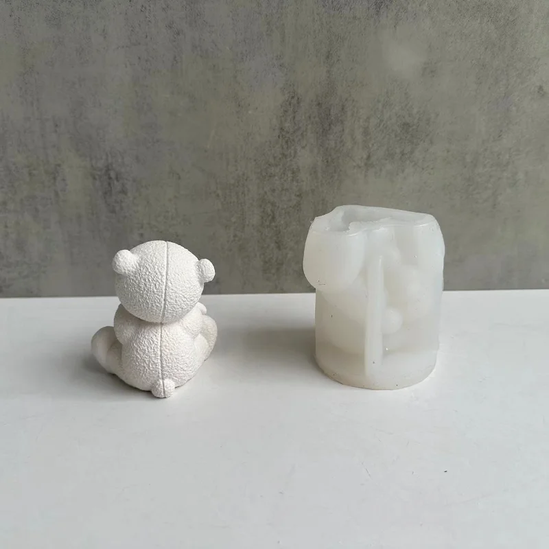 Urso tecido vela molde de sili - Soap Making Equipment For Beginners avaliação e preço