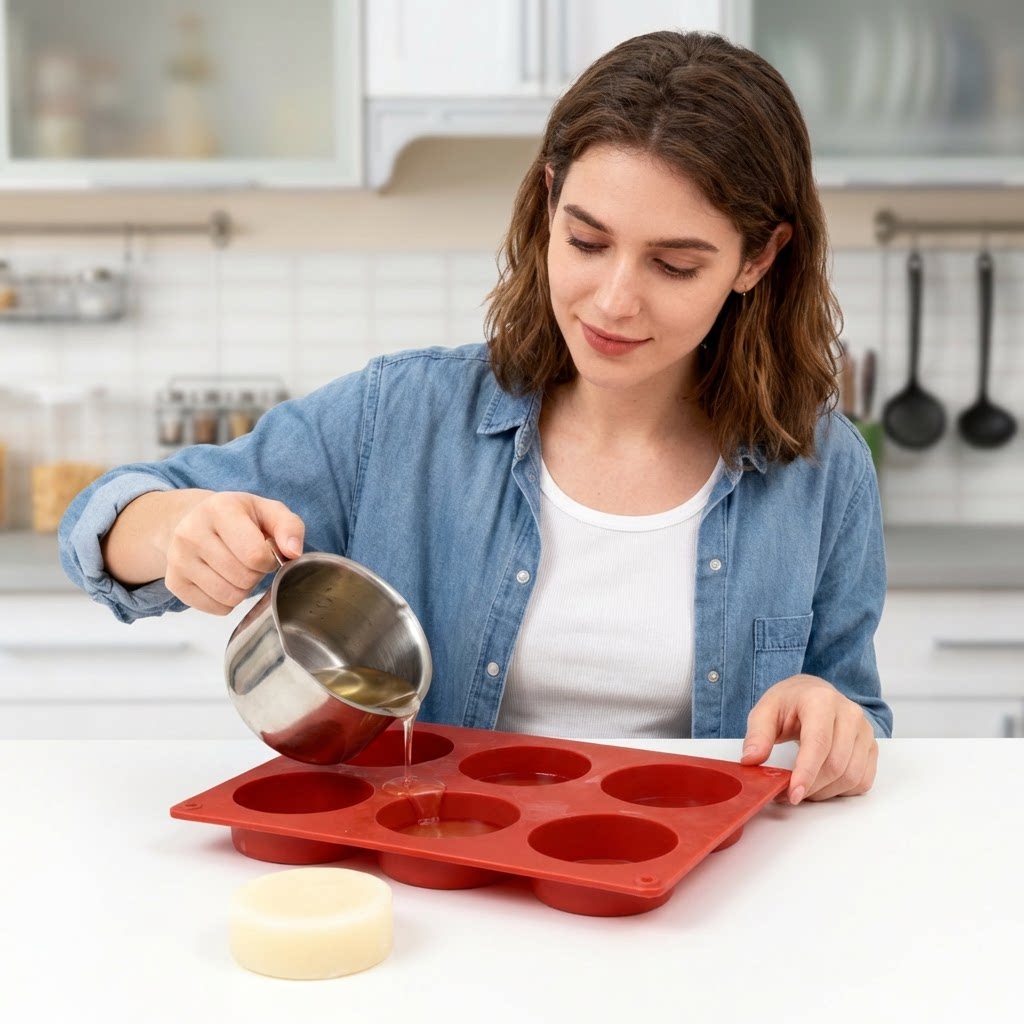 Molde de Silicone Redondo para - Soap Making Equipment For Beginners avaliação e preço